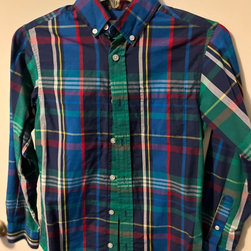 Boys plaid dress shirt